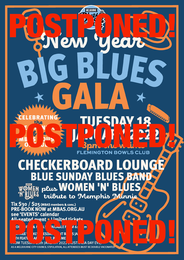 MBAS New Year Big Blues Gala 2022 Postponed