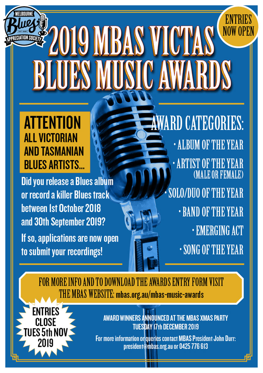 VicTas 2019 Blues Awards Night